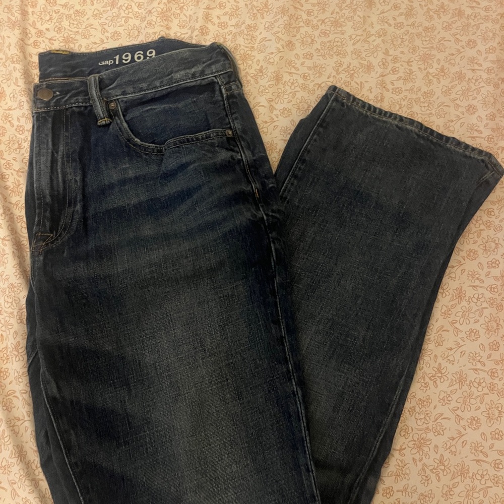GAP Men's Slim Jeans - Dark Blue